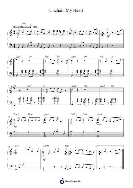 Unchain My Heart Sheet Music by Ray Charles-Arr.Westier Haylay