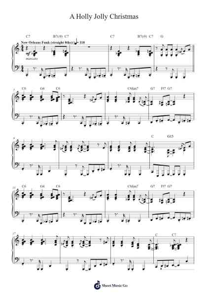 A Holly Jolly Christmas Sheet Music by Johnny Marks-Arr.Drewyes Deirty