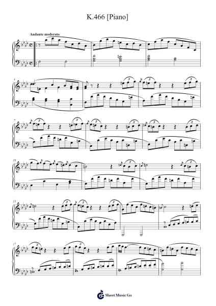 Piano Concerto No. 20 in D Minor, K. 466 Sheet Music by undefined-Arr.Barlo Osford