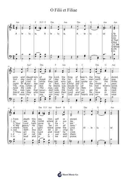 O Filii et Filiae Sheet Music by Stephan Peters-Arr.Fevans