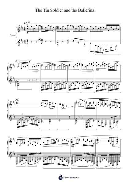 The Tin Soldier and the Ballerina 楽譜 by Cashbia-Arr.Sufe Hodnions