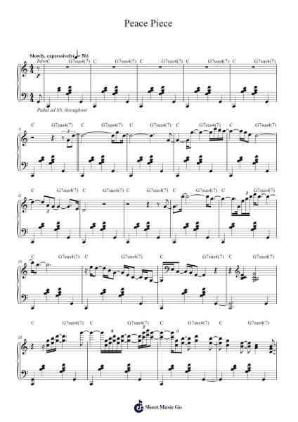 Peace Piece Sheet Music by Bill Evans-Arr.Croftswilde Ruthtodd