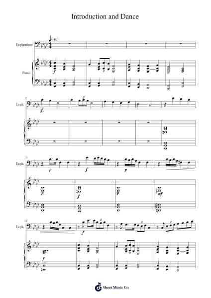 Introduction and Dance Sheet Music by J.E. Barat-Arr.Cashshop
