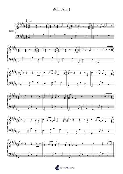Who Am I Sheet Music by Casting Crowns-Arr.Cookjoe