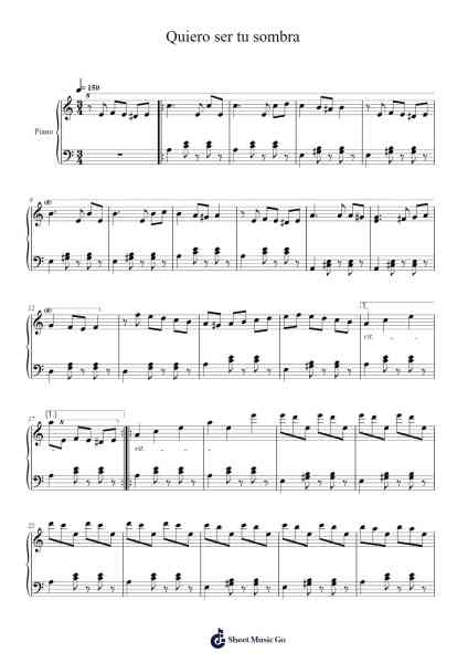 Quiero ser tu sombra Sheet Music by Hector Cuattromano-Arr.Hornker