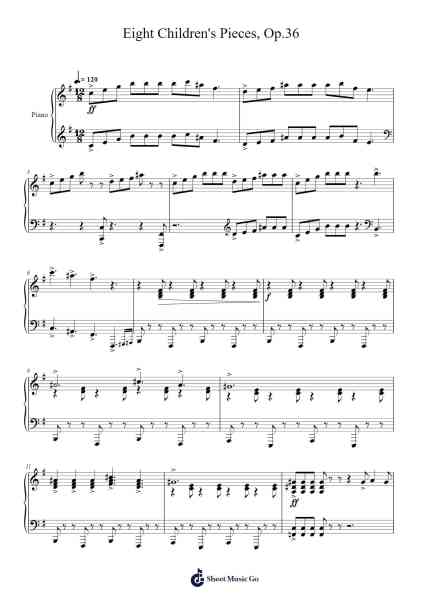 Eight Children's Pieces, Op. 36 Sheet Music by Malcolm Arnold-Arr.Suwright Wardgiles