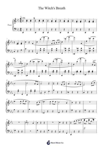 The Witch's Breath Sheet Music by Yamato Kasai-Arr.Spenborg