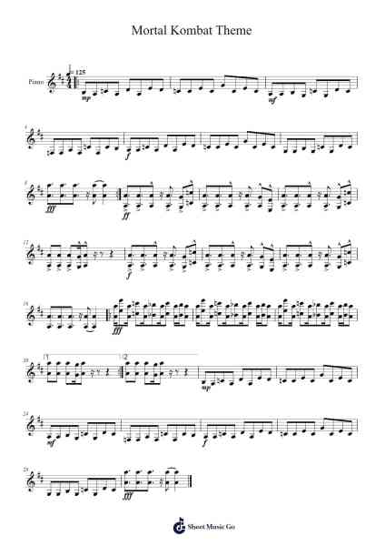 Mortal Kombat Theme Sheet Music by Signet-Arr.Hulstone Lilsper