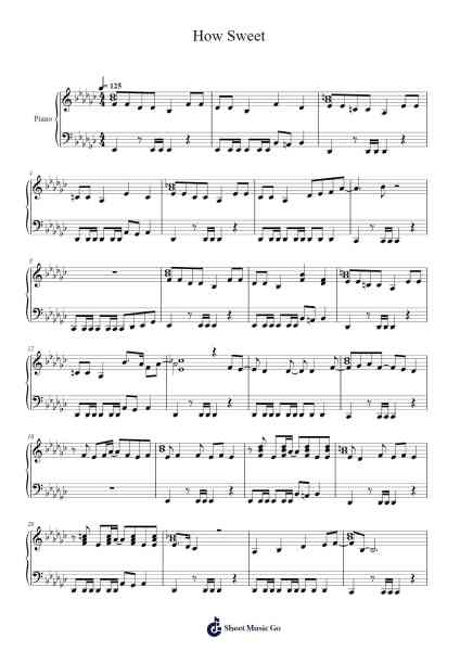How Sweet Sheet Music by NewJeans-Arr.Nonings Baclair