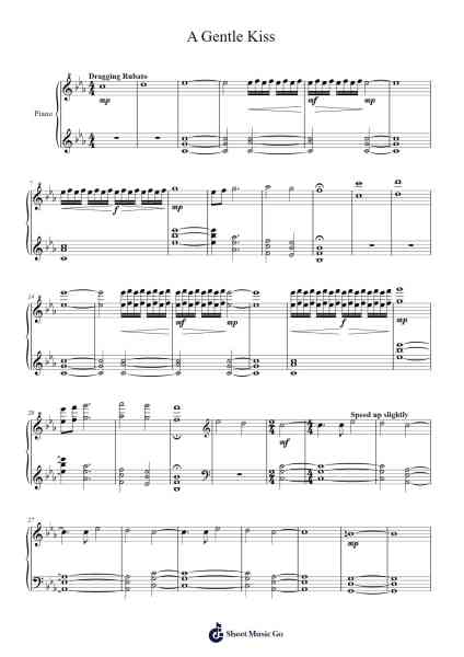 A Gentle Kiss Sheet Music by Nydel-Arr.Fordniah