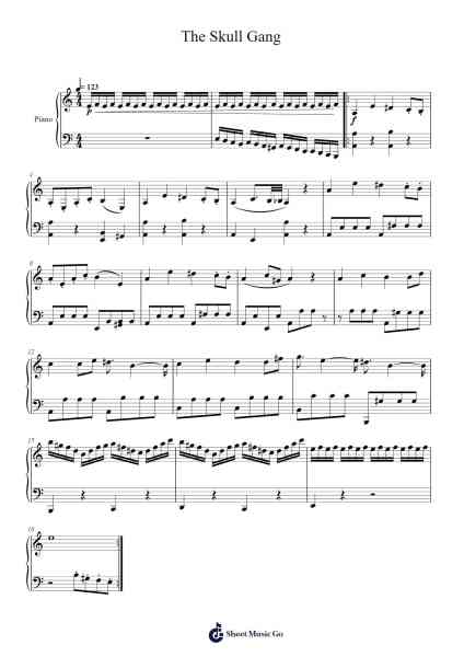 The Skull Gang Sheet Music by Shogo Sakai-Arr.Birdco Osnel