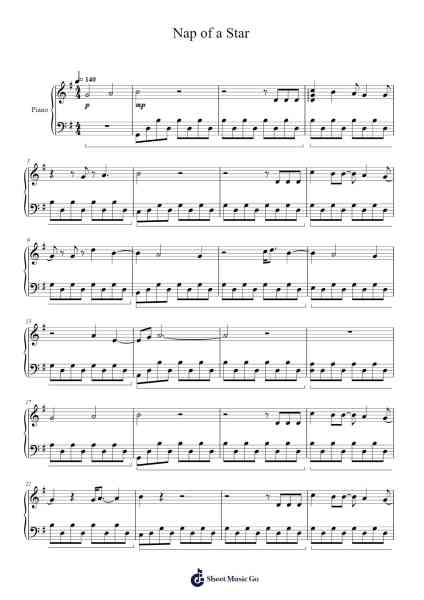 Nap of a Star Sheet Music by TOMORROW X TOGETHER-Arr.Davebel