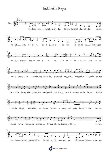 Indonesia Raya Sheet Music by W. R. Supratman-Arr.Leighborn