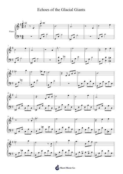 Echoes of the Glacial Giants Sheet Music by Pieter de Graaf-Arr.Fieldtein