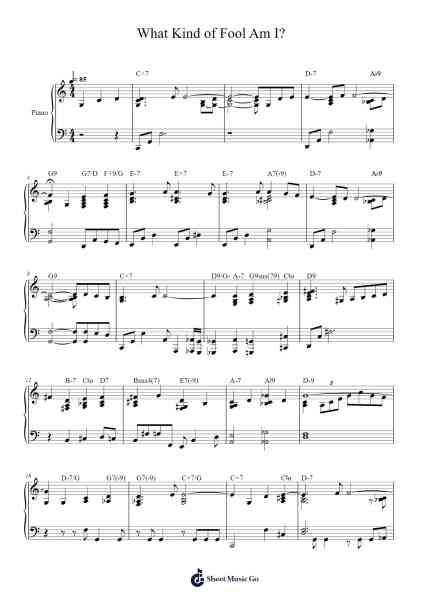 What Kind of Fool Am I? Sheet Music by Anthony Newley/Leslie Bricusse-Arr.Cliffcam Whbill