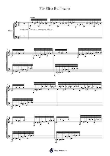 Für Elise Sheet Music by Ludwig van Beethoven-Arr.Leighruth