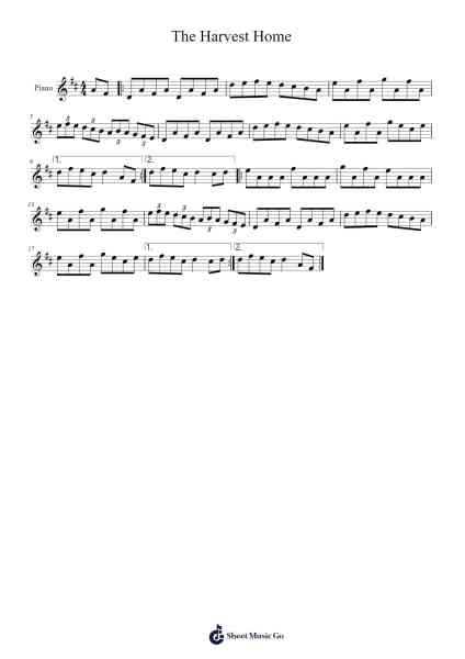 The Harvest Home Sheet Music by Werbins-Arr.Gunnd