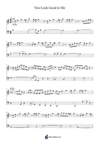 You Look Good to Me Sheet Music by Oscar Peterson-Arr.Buckclough Woogold