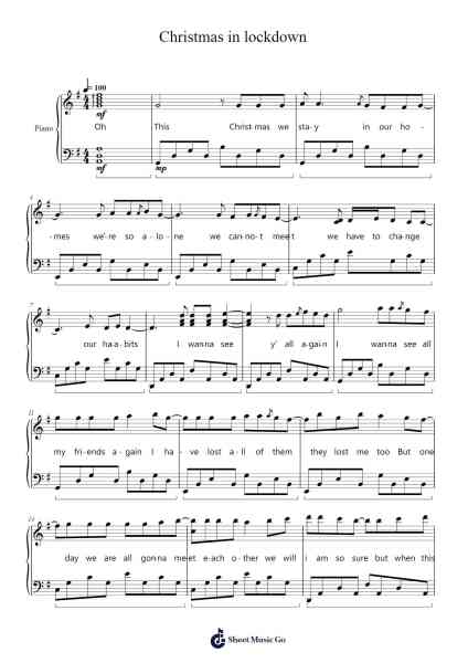 Christmas in lockdown Sheet Music by Antonis Paterakis-Arr.Bisay