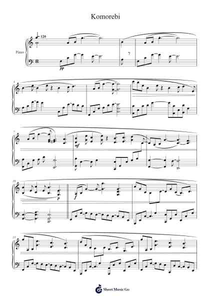Komorebi Sheet Music by DROELOE-Arr.Stilkim
