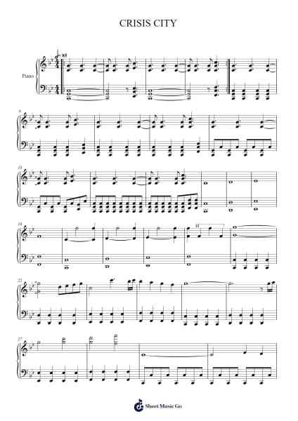CRISIS CITY Sheet Music by undefined-Arr.Pumens Faulkgrant