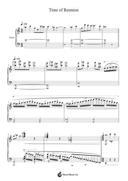 Time of Reunion Sheet Music by Chen Yilei-Arr.Bridrian