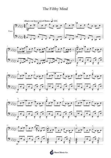 The Filthy Mind Sheet Music by DM DOKURO-Arr.Leron