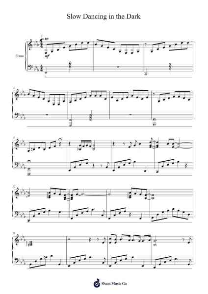 Slow Dancing in the Dark Sheet Music by Joji-Arr.Bowreed