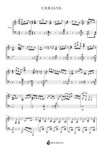 C.H.R.I.S.Y.E. Sheet Music by Diskoria/Laleilmanino/Eva Celia-Arr.Leethey Yvetteroll