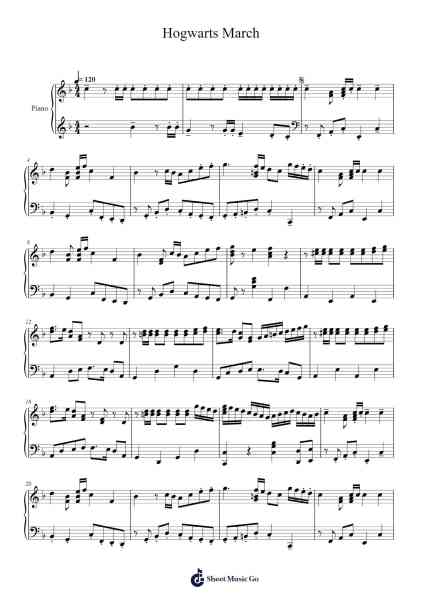 Hogwarts March Sheet Music by Patrick Doyle-Arr.Dierclaude Hedwill