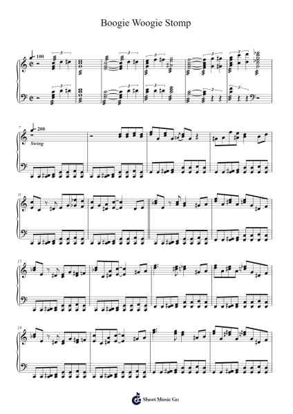 Boogie Woogie Stomp Notenblatt von Albert Ammons-Arr.Fowter Brookecooke