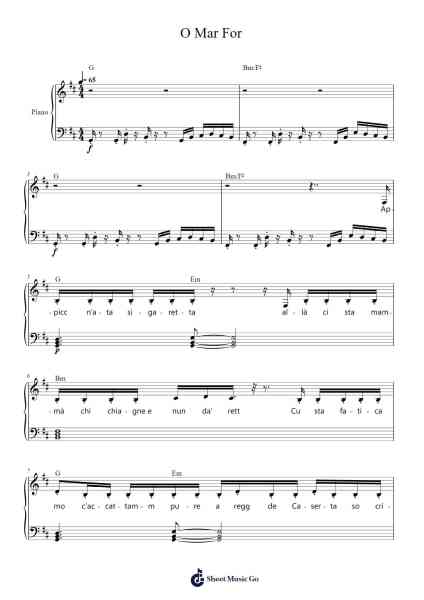 O Mar For Sheet Music by Stefano Lentini-Arr.Xanbriel Rague