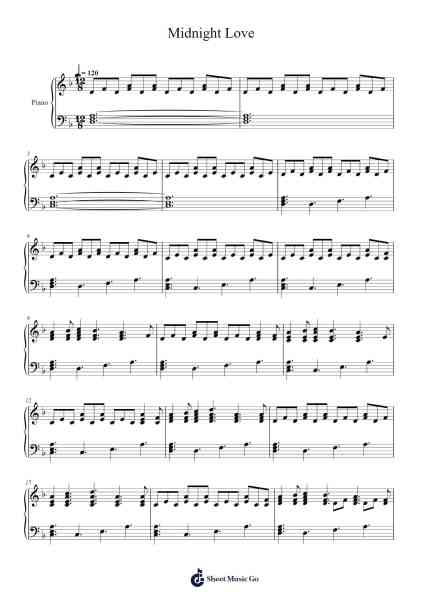 Midnight Love Sheet Music by girl in red-Arr.Lynsmith Yetburne