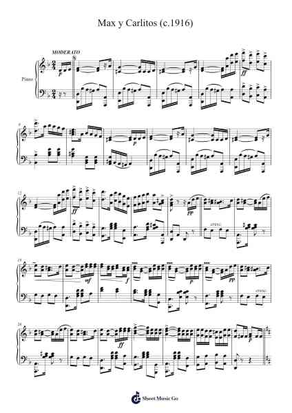 Max y Carlitos Sheet Music by D. F. Sclocco-Arr.Triswolf Roochel