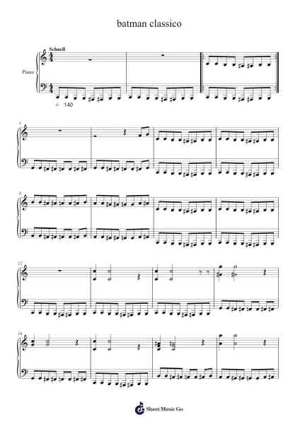 batman classico Sheet Music by Cyrano-Arr.Zarol Hayleste