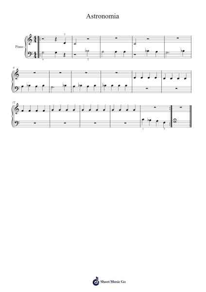 Astronomia Sheet Music by Vicetone/Tony Igy-Arr.Deyale