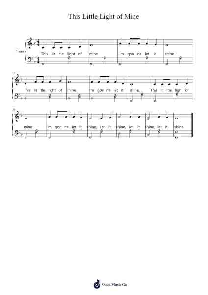 This Little Light of Mine 樂譜由 African-American Spiritual - 編曲 Maltzster Colcott