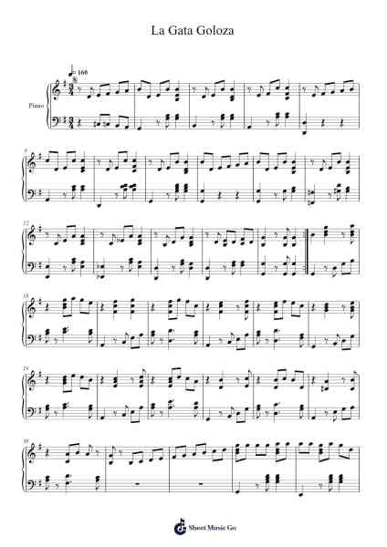 La Gata Goloza Sheet Music by Fulgencio García-Arr.Seac
