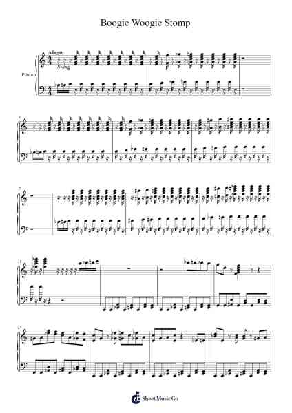 Boogie Woogie Stomp Notenblatt von Albert Ammons-Arr.Oglet Kitcke