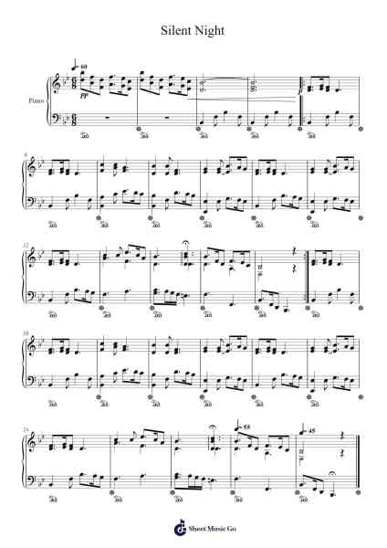 Silent Night 楽譜 by Misc Christmas-Arr.Beautle