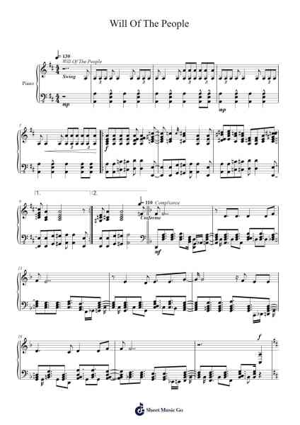 Will Of The People Sheet Music by Muse-Arr.Hilltim Moobright