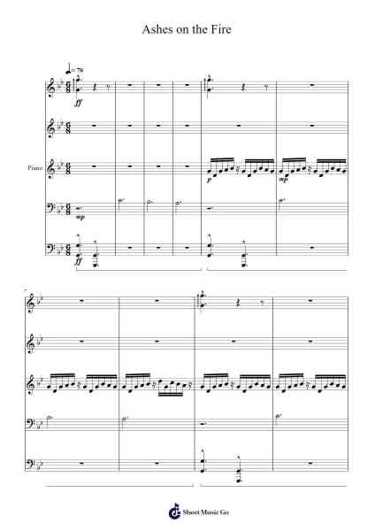 Ashes on the Fire Sheet Music by Kohta Yamamoto-Arr.Mattbart Stephy