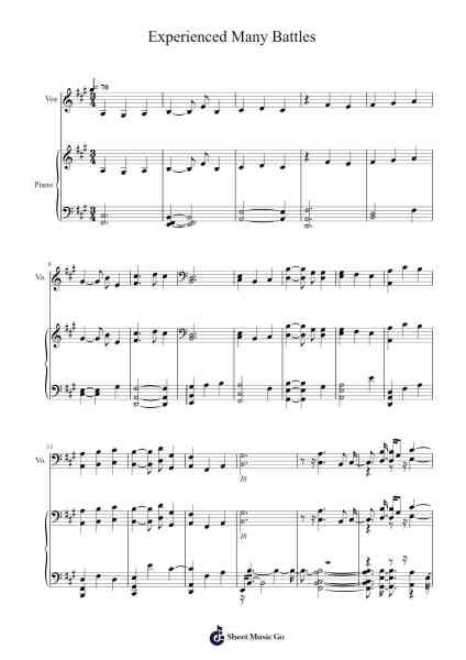 Naruto Shippuden: Experienced Many Battles Sheet Music by Yasuharu Takanashi-Arr.Arkirk Janeien