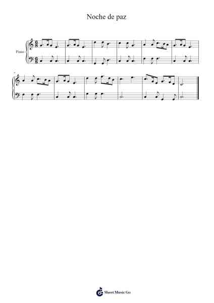 Noche de paz Sheet Music by F. Grüber-Arr.Mortion Woolftab