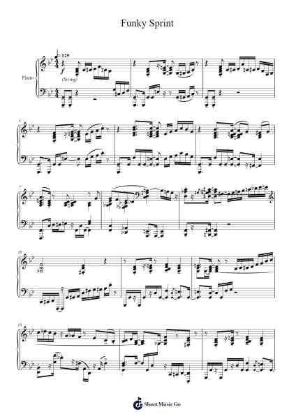Funky Sprint Sheet Music by Dave Ahn-Arr.Wildeh Francesgrace