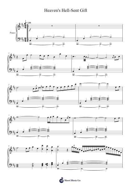 Heaven's Hell-Sent Gift Sheet Music by DM DOKURO-Arr.Nites