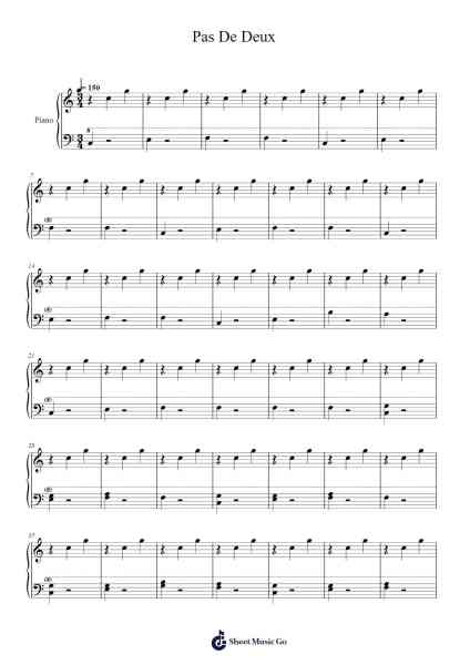 Pas De Deux Sheet Music by Dodie Clark-Arr.Larfox Efquinn