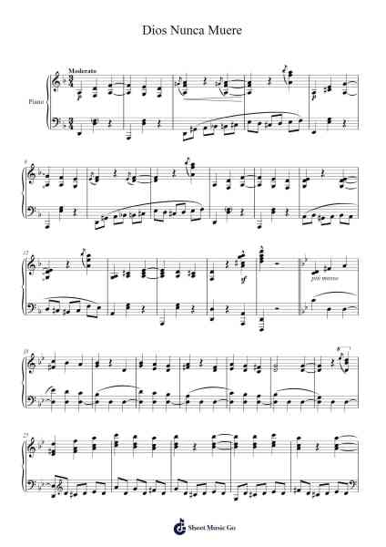 Dios Nunca Muere Sheet Music by Macedonio Alcalá-Arr.Kawar Rusfrank