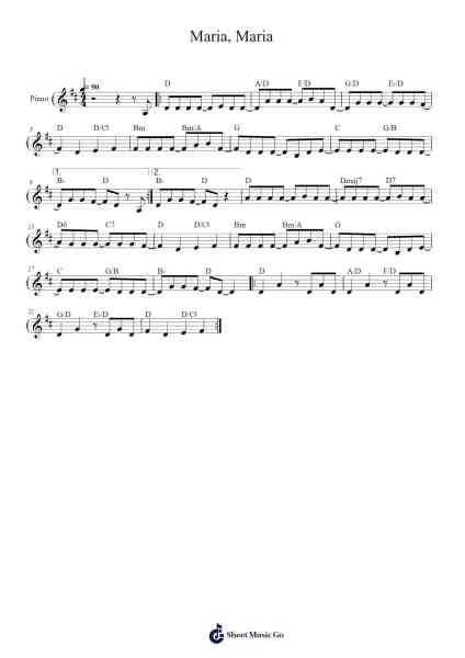 Maria, Maria Sheet Music by Milton Nascimento-Arr.Georpir Manback
