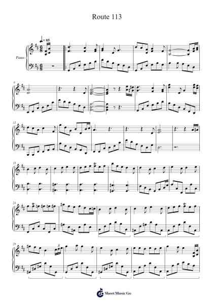 Route 113 Sheet Music by Go Ichinose-Arr.Vicbuck Orboyle